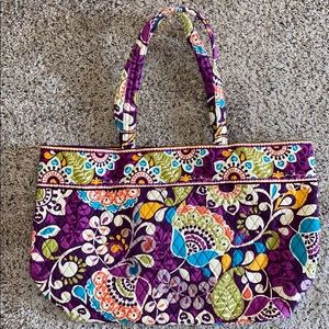 Vera Bradley Plum Crazy Patterned Tote